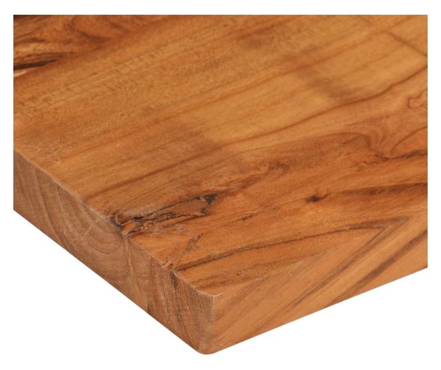 tömör akácfa téglalap alakú asztallap 80x70x2,5 cm