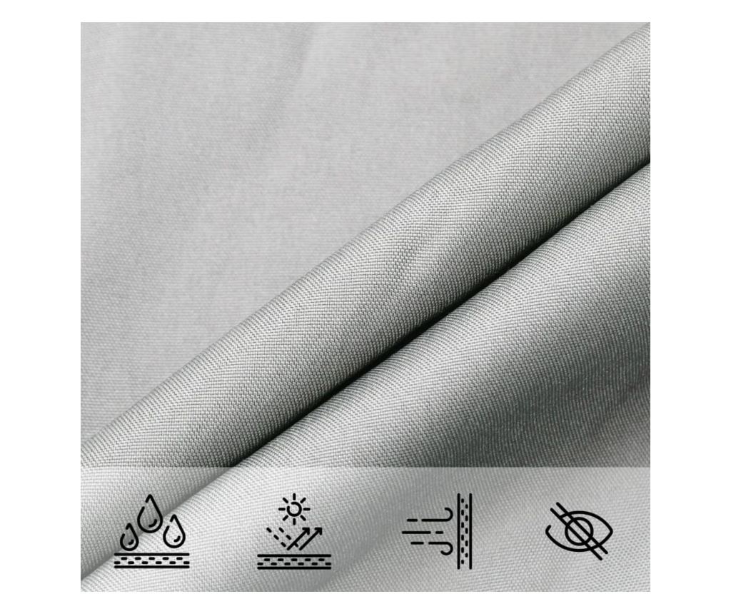 Stínicí plachta světle šedá 4,5 x 4,5 m 100% polyester oxford - 8