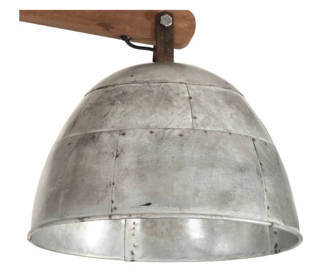 vintage ezüst mennyezeti lámpa 25 W 105 x 30 x 65-108 cm E27