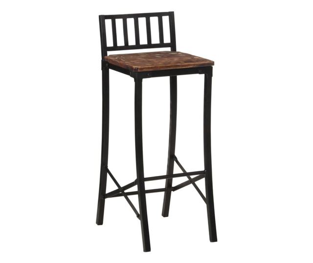 Barski stoli, 4 kosi, masiven predelan les