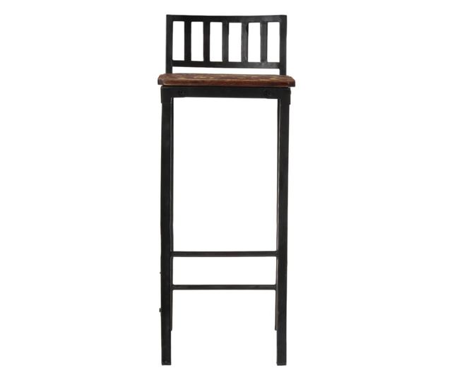 Barski stoli, 4 kosi, masiven predelan les