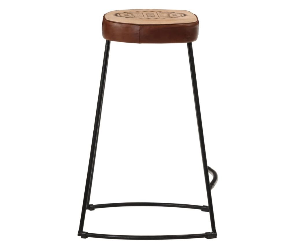 Barski stoli, 2 kosa, temno rjavi, 41x29x62 cm - 4