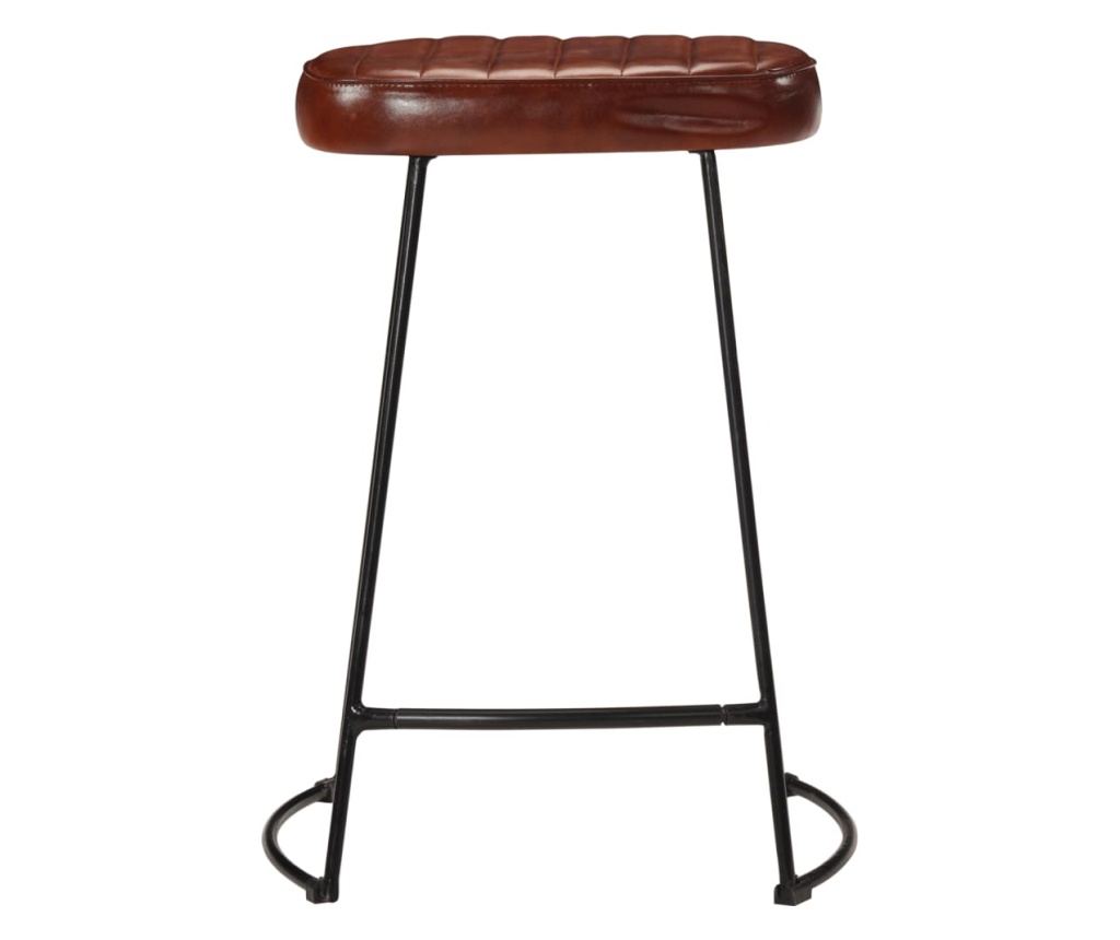Barski stoli, 2 kosa, temno rjavi, 41x29x62 cm - 3