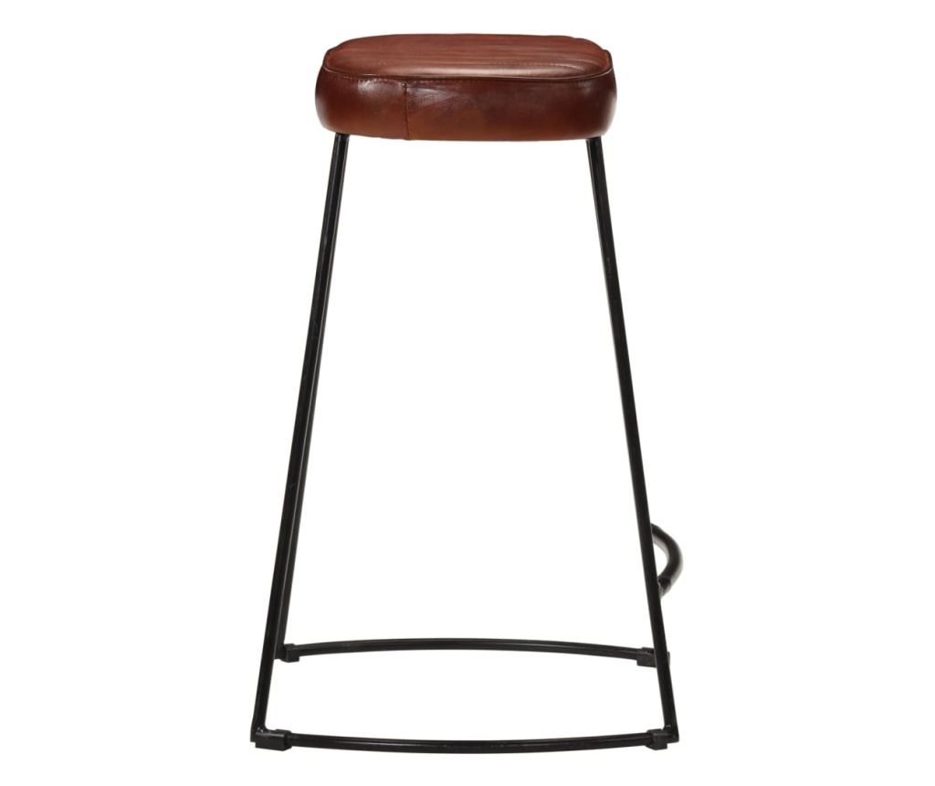 Barski stoli, 2 kosa, temno rjavi, 41x29x62 cm - 4
