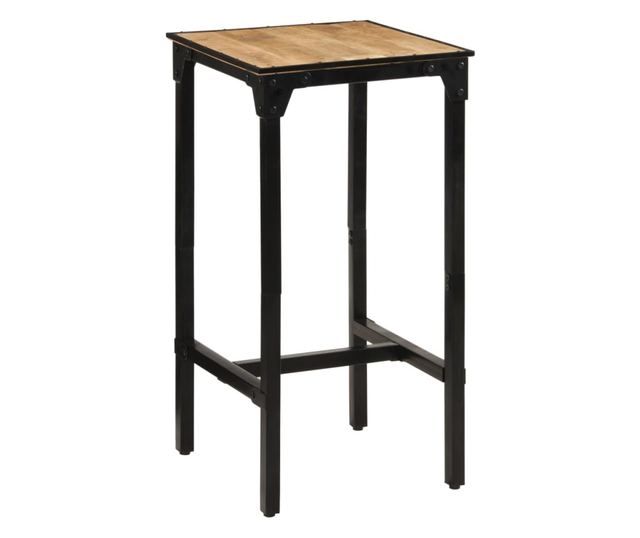 Barska miza, 60X55X107 cm, masiven neobdelan mangov les