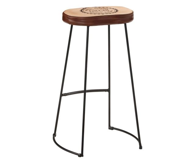 Barski stoli, 2 kosa, temno rjava, 44x37,5x78 cm