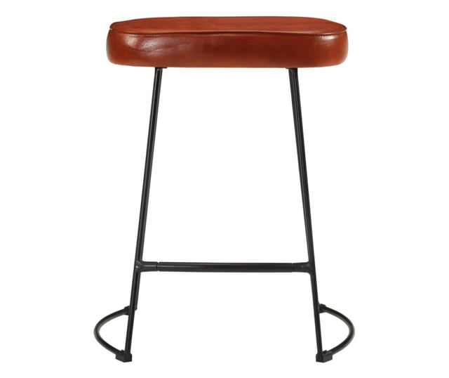 Barski stoli, 2 kosa, temno rjavi, 40x29,5x53 cm