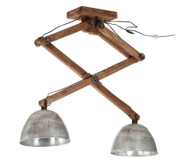 vintage ezüst mennyezeti lámpa 25 W 29 x 18 x 85 cm E27