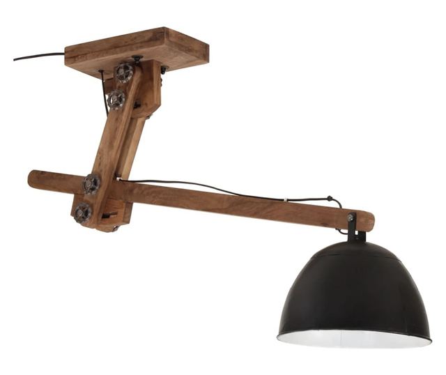 fekete mennyezeti lámpa 25 W 105x30x65-108 cm E27