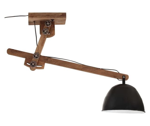 fekete mennyezeti lámpa 25 W 105x30x65-108 cm E27