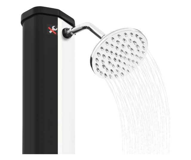 kültéri szolárzuhany zuhanyfejjel és csappal 35 L