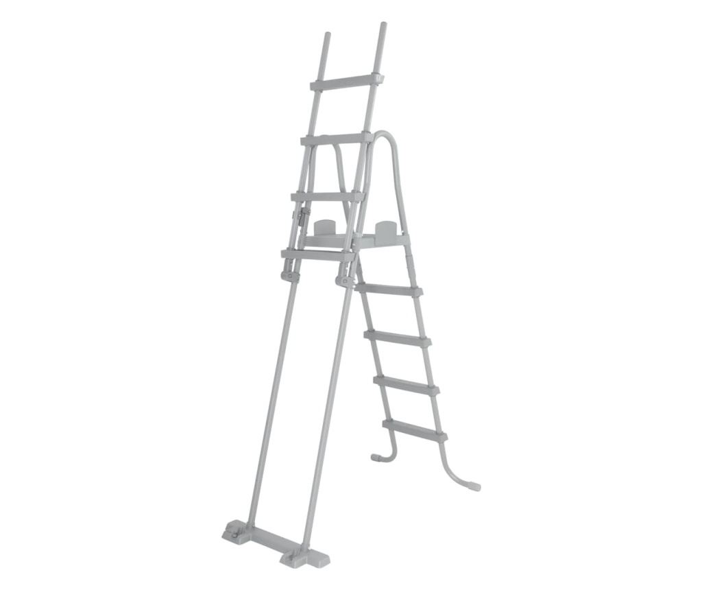 Flowclear 4 fokos biztonsági medencelétra 132 cm - 3