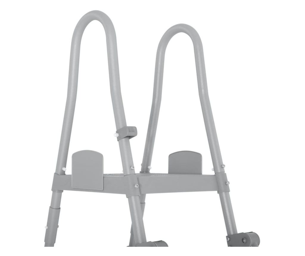 Flowclear 4 fokos biztonsági medencelétra 132 cm - 5