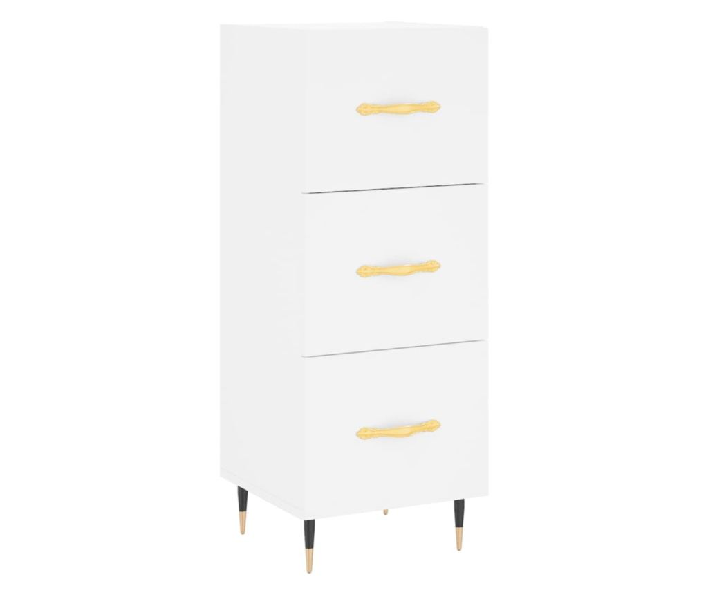 Visoka ormar, bijela, 34,5x34x180 cm, obrađeno drvo - 5