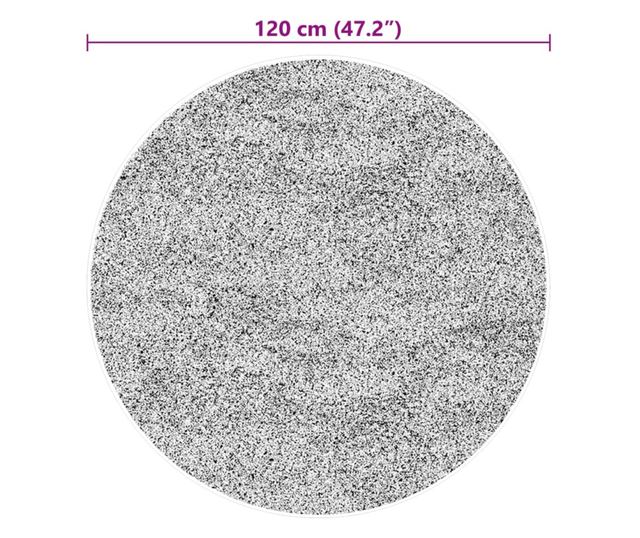 HUARTE bézs rövid szálú puha és mosható szőnyeg Ø 120 cm