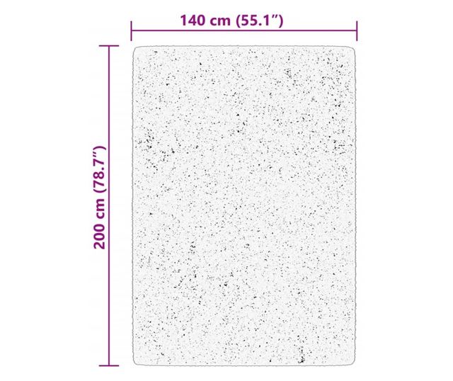 HUARTE bézs rövid szálú puha és mosható szőnyeg 140 x 200 cm