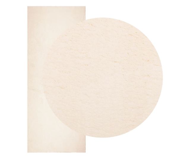 HUARTE bézs rövid szálú puha és mosható szőnyeg 80 x 200 cm