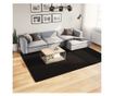 HUARTE fekete rövid szálú puha és mosható szőnyeg 200 x 280 cm