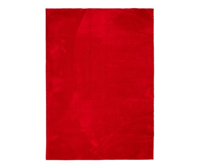 HUARTE piros rövid szálú puha és mosható szőnyeg 240 x 340 cm