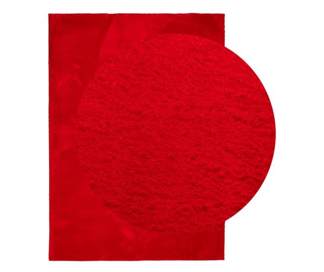 HUARTE piros rövid szálú puha és mosható szőnyeg 240 x 340 cm