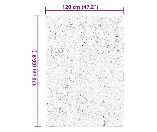 HUARTE erdőzöld rövid szálú puha és mosható szőnyeg 120x170 cm