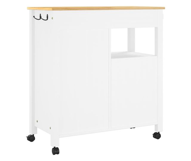 MONZA tömör fenyőfa konyhai kocsi 84 x 40 x 90 cm