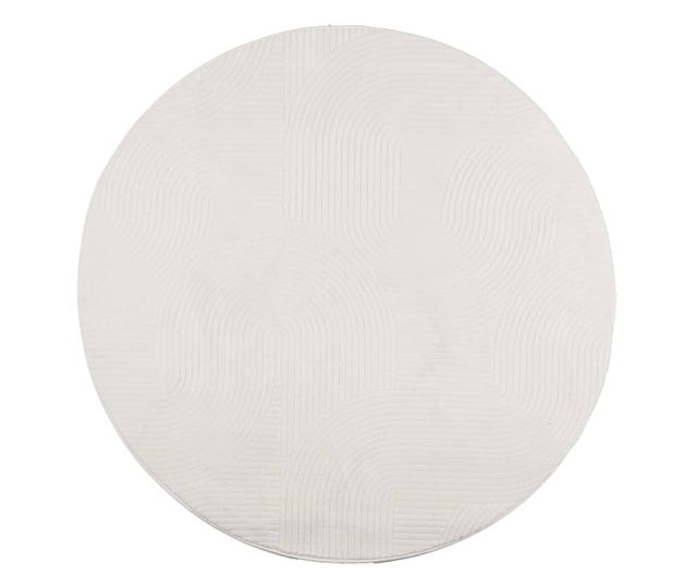 IZA krémszínű rövid szálú skandináv stílusú szőnyeg Ø 160 cm