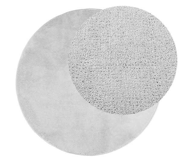 OVIEDO szürke rövid szálú szőnyeg Ø 100 cm