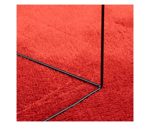 OVIEDO piros rövid szálú szőnyeg Ø 280 cm