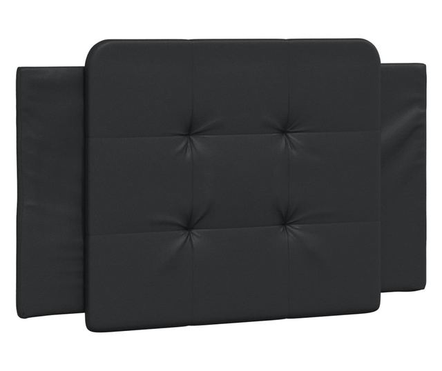 Легло с матрак, черно, 80x200 см, изкуствена кожа