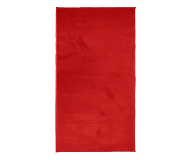 OVIEDO piros rövid szálú szőnyeg 60 x 110 cm