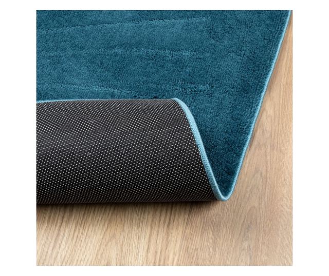 OVIEDO türkiz rövid szálú szőnyeg 120 x 170 cm