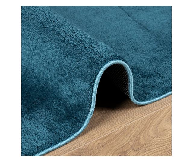 OVIEDO türkiz rövid szálú szőnyeg 120 x 170 cm