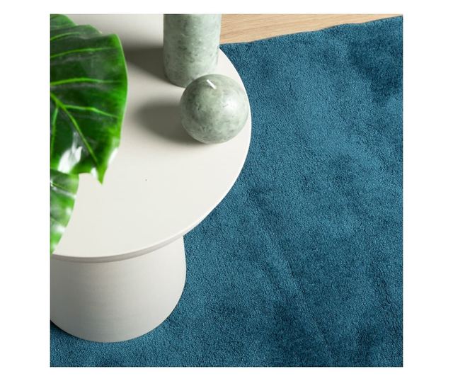 OVIEDO türkiz rövid szálú szőnyeg 120 x 170 cm