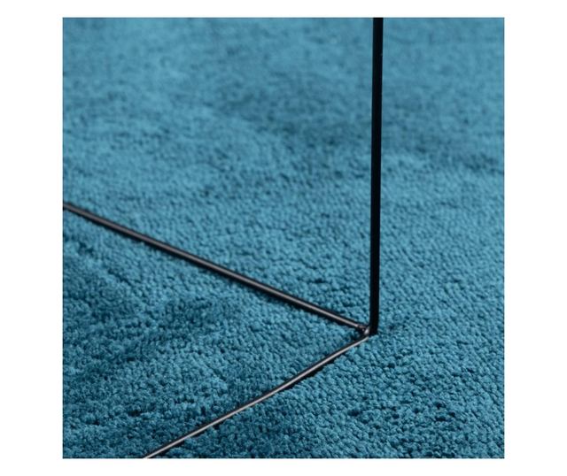 OVIEDO türkiz rövid szálú szőnyeg 120 x 170 cm