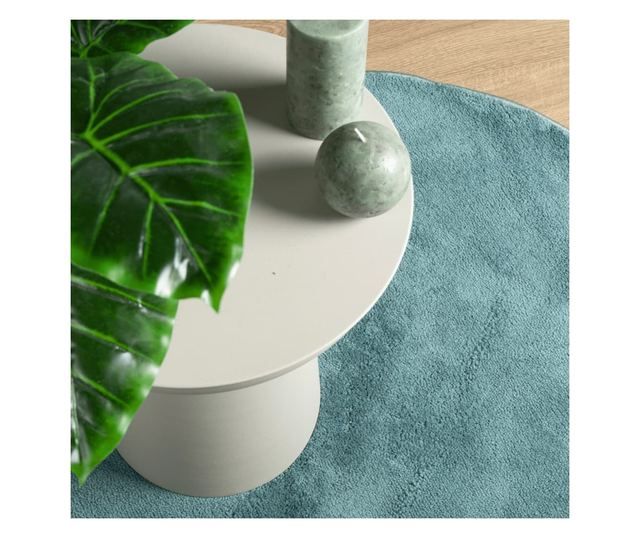 OVIEDO zöld rövid szálú szőnyeg Ø 240 cm