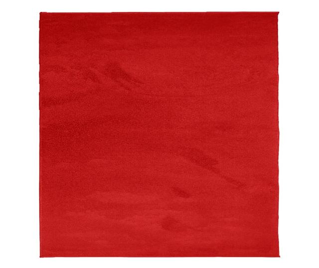 OVIEDO piros rövid szálú szőnyeg 120 x 120 cm