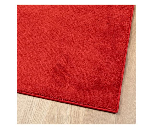 OVIEDO piros rövid szálú szőnyeg 60 x 110 cm