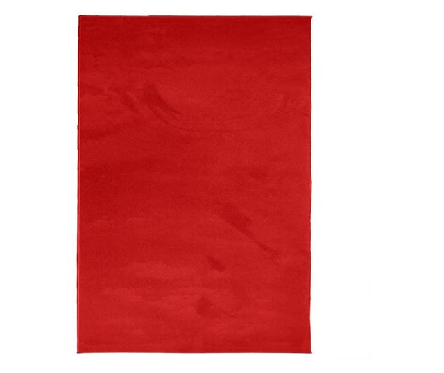 OVIEDO piros rövid szálú szőnyeg 140 x 200 cm