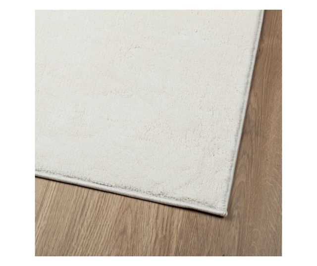 OVIEDO krémszínű rövid szálú szőnyeg 60 x 110 cm