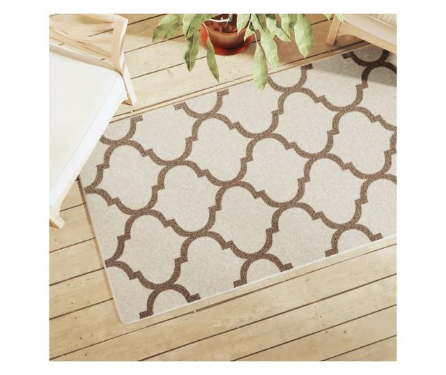 többszínű bel-/kültéri csúszásgátló rövidszálú szőnyeg 80x150cm