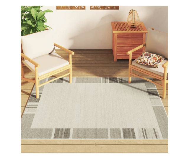 többszínű bel/kültéri csúszásgátló rövidszálú szőnyeg 120x180cm