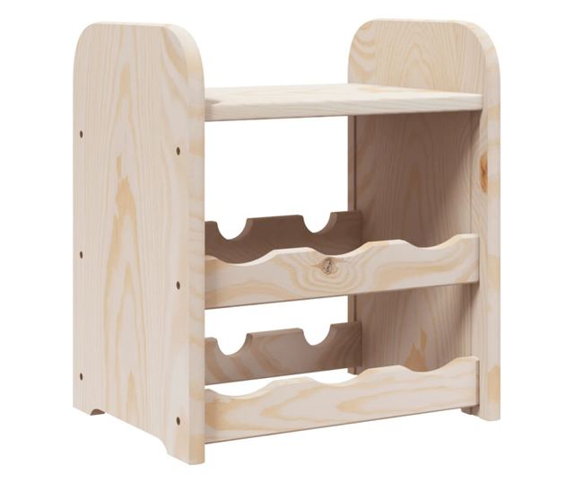 tömör fenyőfa bortartó állvány tetővel 33x25x37 cm