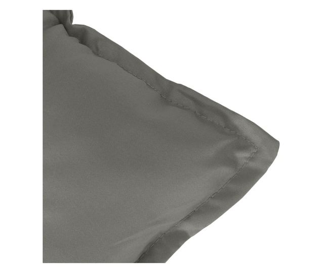 melange sötétszürke szövet kerti padpárna 120x50x7 cm