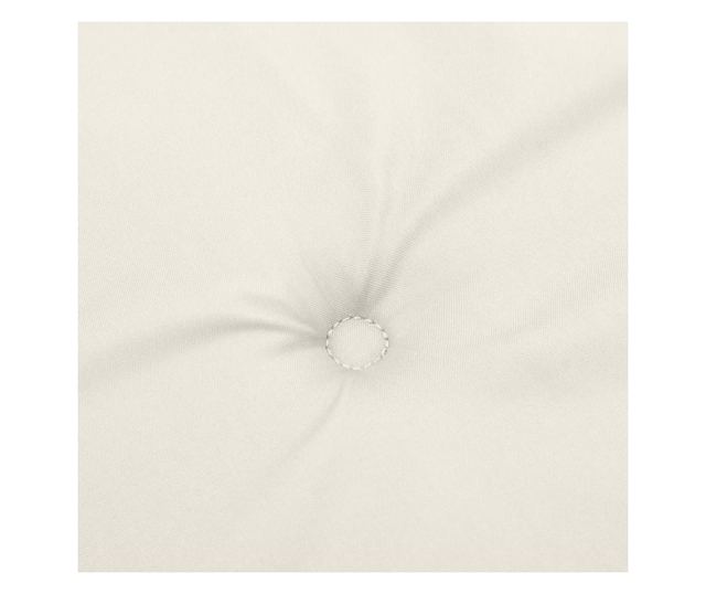 2 db melange krémszínű szövet kerti padpárna 200 x 50 x 7 cm