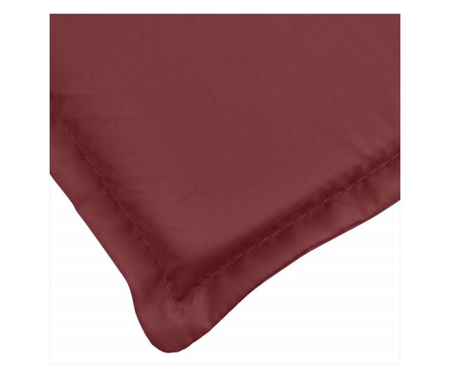 4 db melange bordó szövet háttámlás székpárna 100x50x4 cm