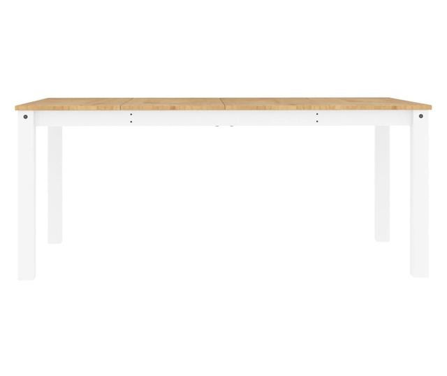 Panama fehér tömör fenyőfa ebédlőasztal 180 x 90 x 75 cm