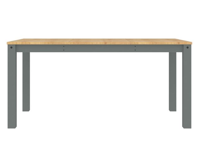 Panama szürke tömör fenyőfa ebédlőasztal 160 x 80 x 75 cm
