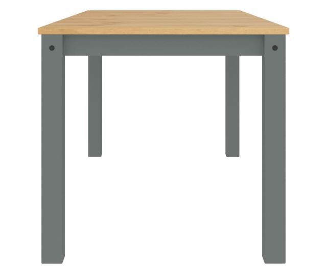 Panama szürke tömör fenyőfa ebédlőasztal 160 x 80 x 75 cm