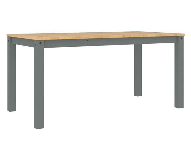 Panama szürke tömör fenyőfa ebédlőasztal 160 x 80 x 75 cm